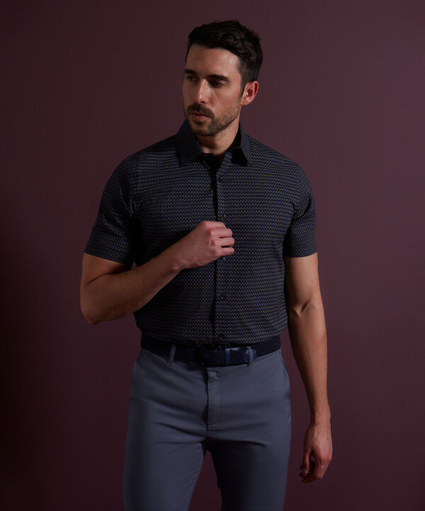 Camisa Manga Corta Estampada image number null
