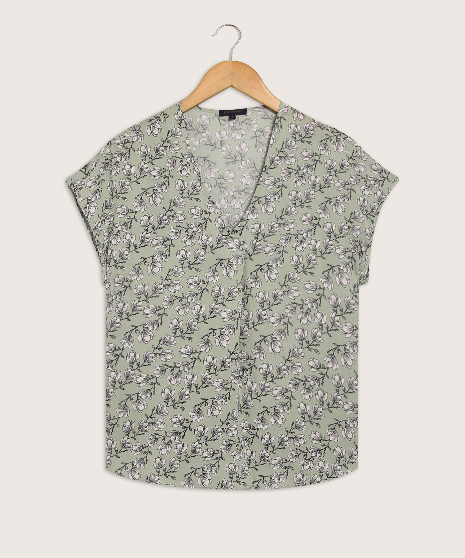 Blusa Manga Corta Con Prense