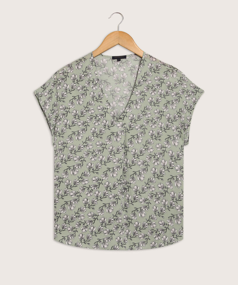 Blusa Manga Corta Con Prense