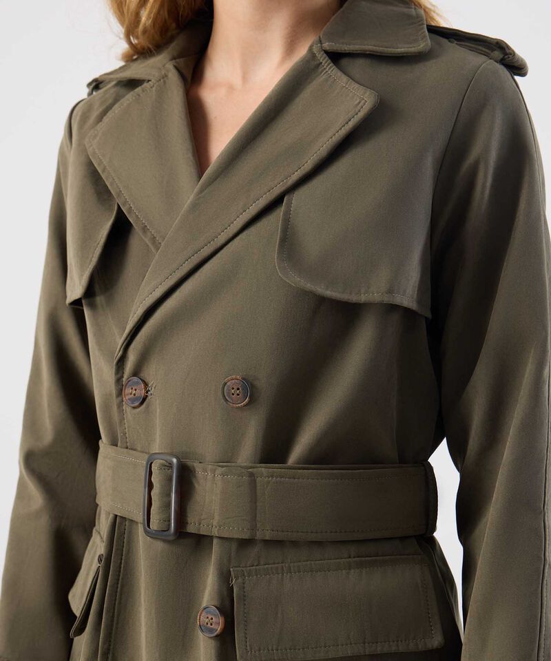 Chaqueta Corta Cl&aacute;sica Estilo Militar Para Mujer