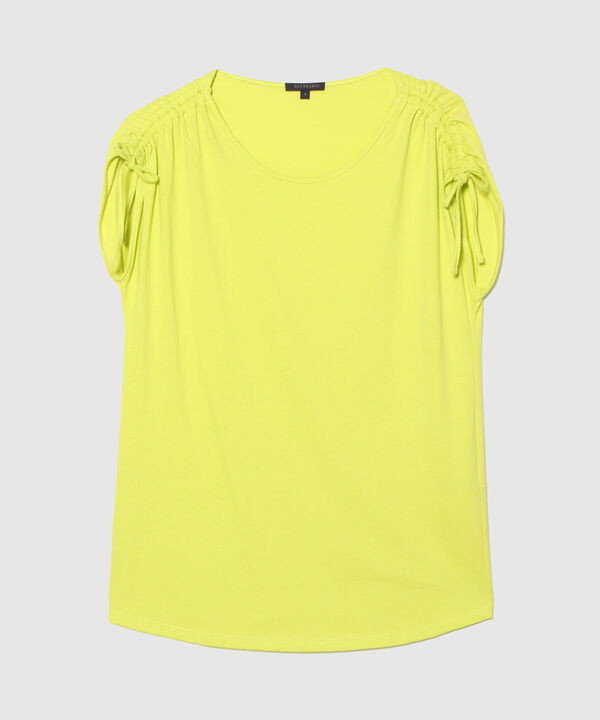 Camiseta Manga Corta con Recogido 