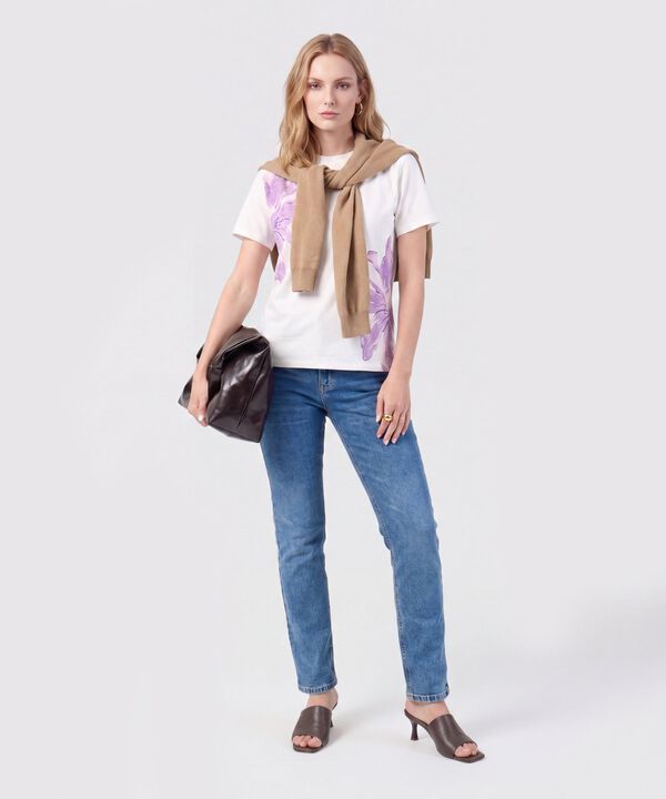 Camiseta De Manga Corta Regular Para Mujer