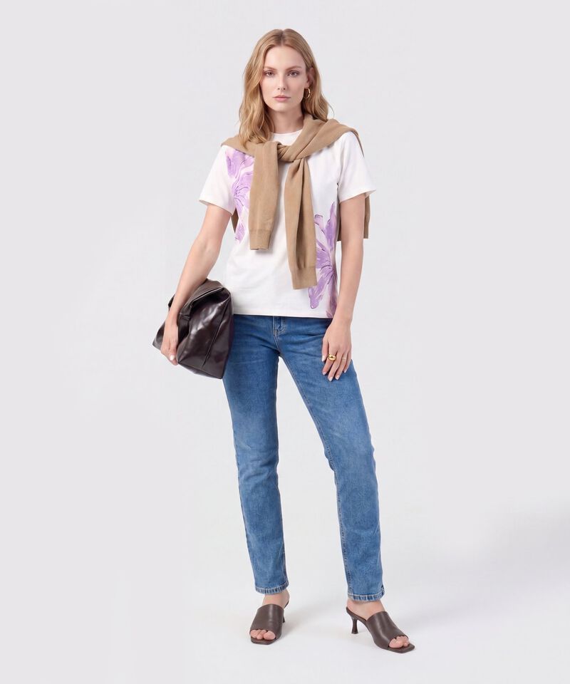 Camiseta De Manga Corta Regular Para Mujer
