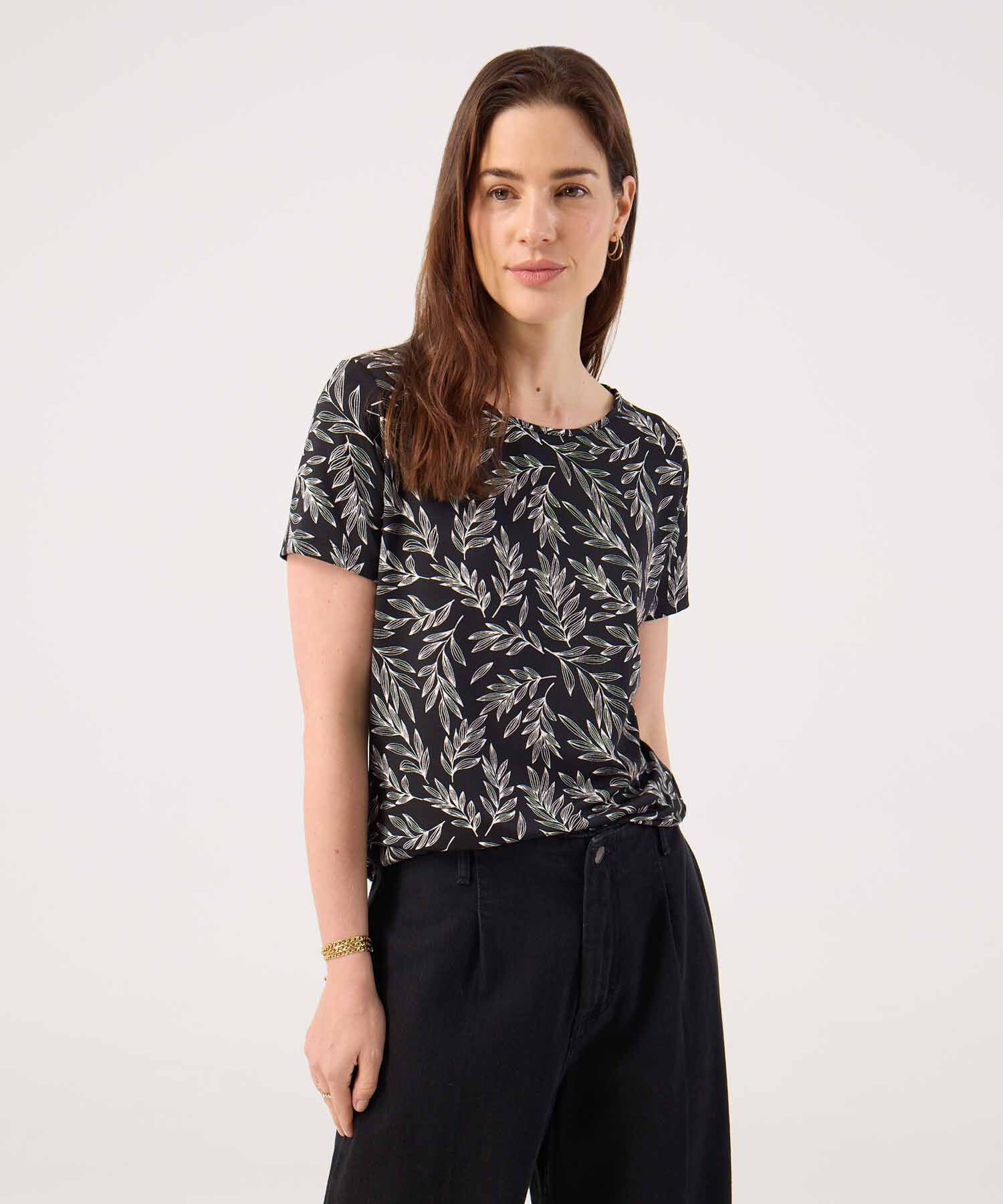 Camiseta manga corta estampada