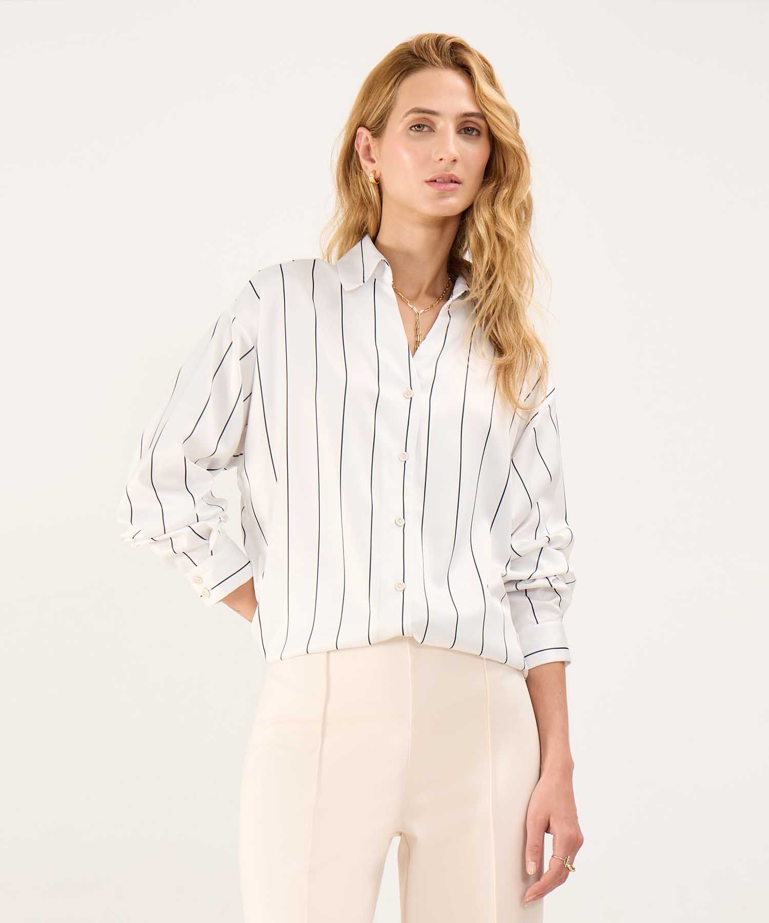 Camisa Satinada Estampada compra ahora PATPRIMO