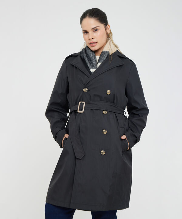 Chaqueta Tipo Trench Con Doble Abotonadura image number null