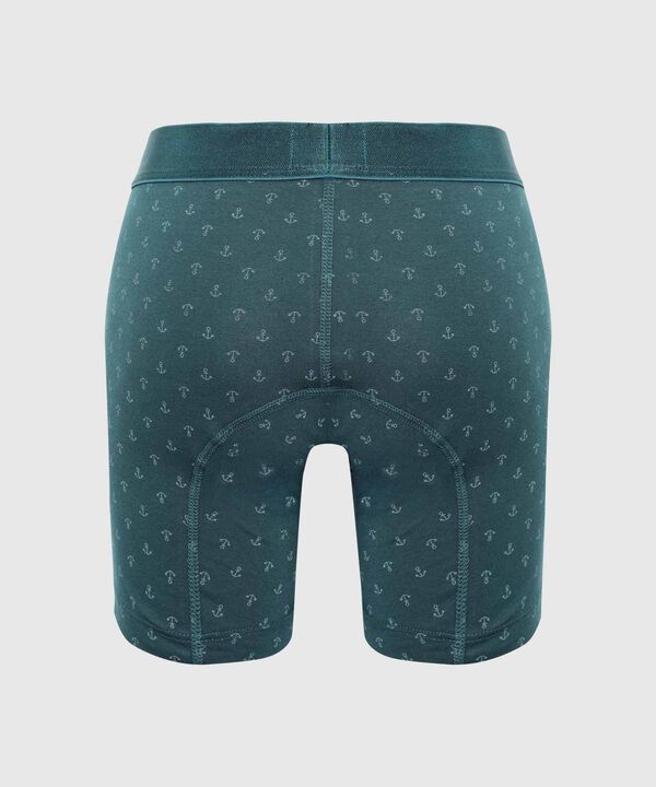 B&oacute;xer Medio Estampado Con El&aacute;stico Para Hombre