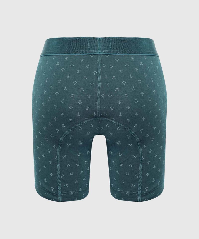 B&oacute;xer Medio Estampado Con El&aacute;stico Para Hombre