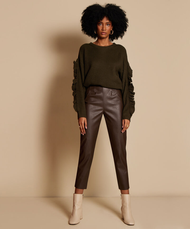 Leggings Preteñido Con Corte En Frente