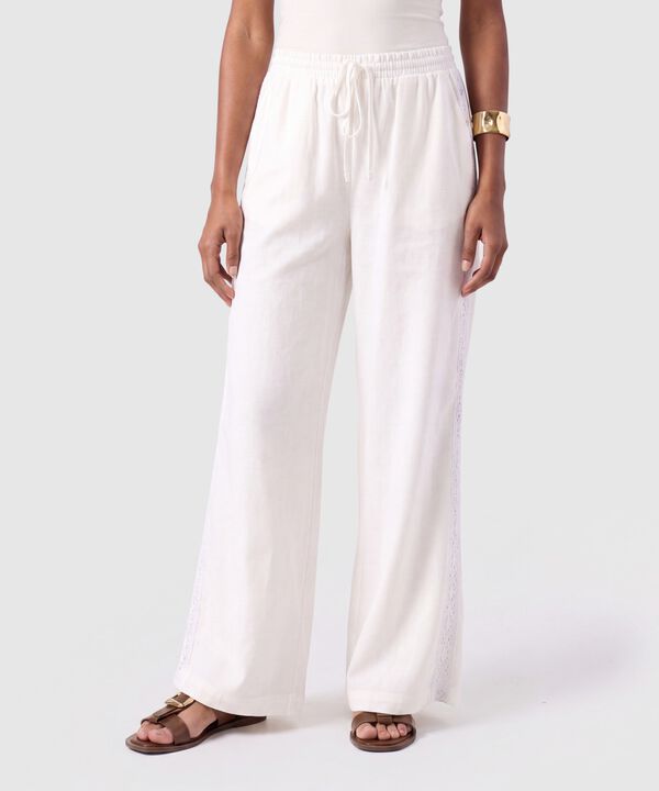Pantal&oacute;n Fluido Con Cord&oacute;n Para Mujer