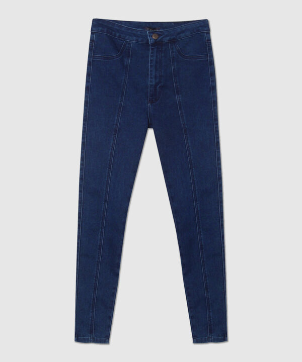 Jeggings Tiro Alto Tono Azul