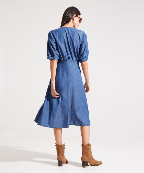 Vestido Largo En Denim
