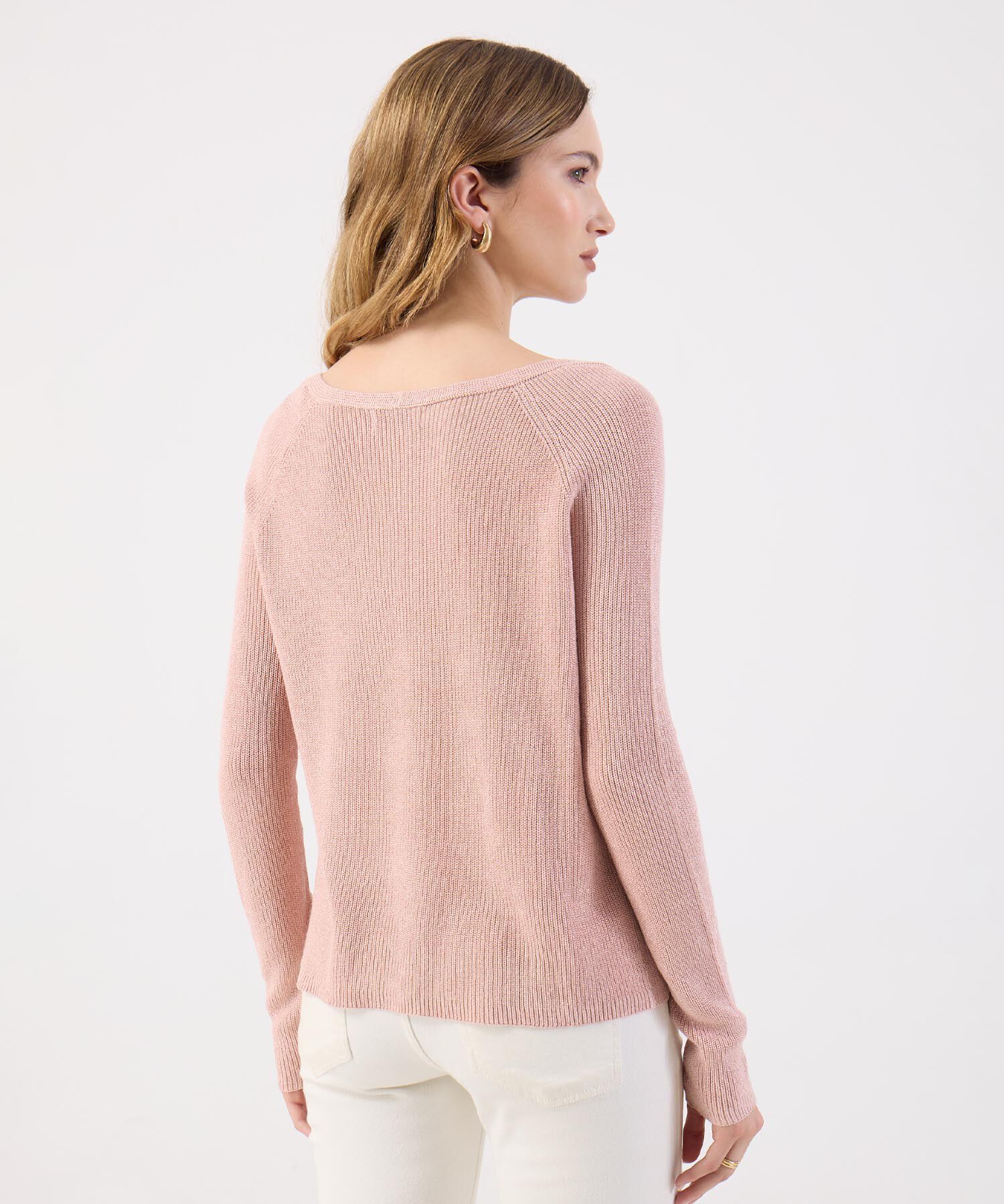 Saco Fino Tejido Cuello V Elegante Para Mujer