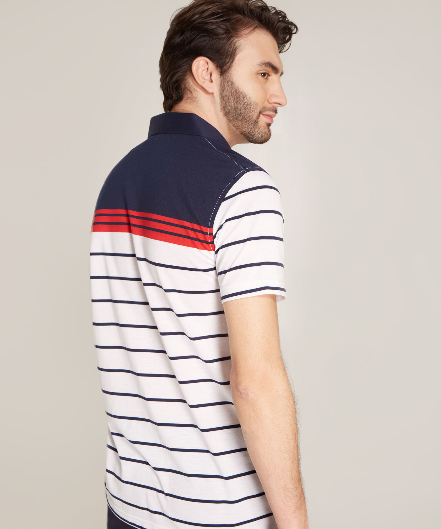 Polo Cuello Duro Rayas