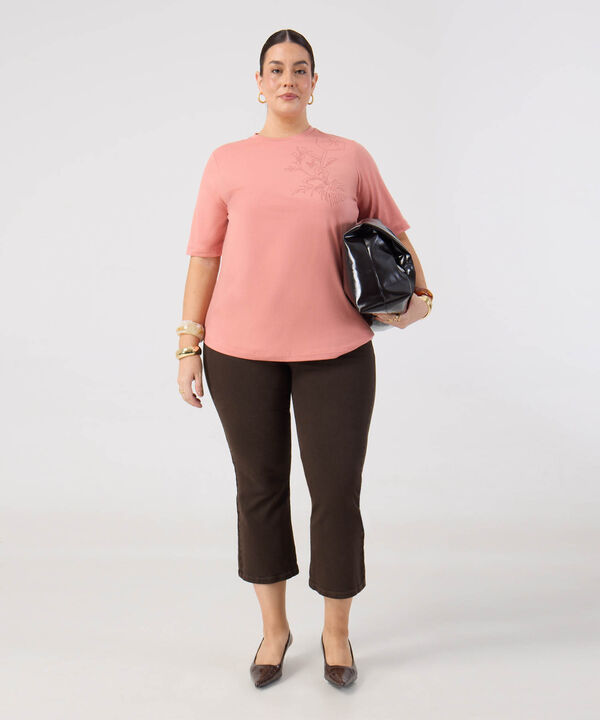 Jeans CropFlare Tiro Alto para Mujer Curvy