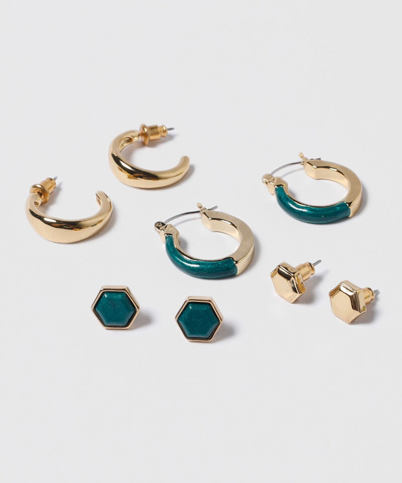 Aretes Set X 4 Pares De Aretes Ref. Kf233-0026-1