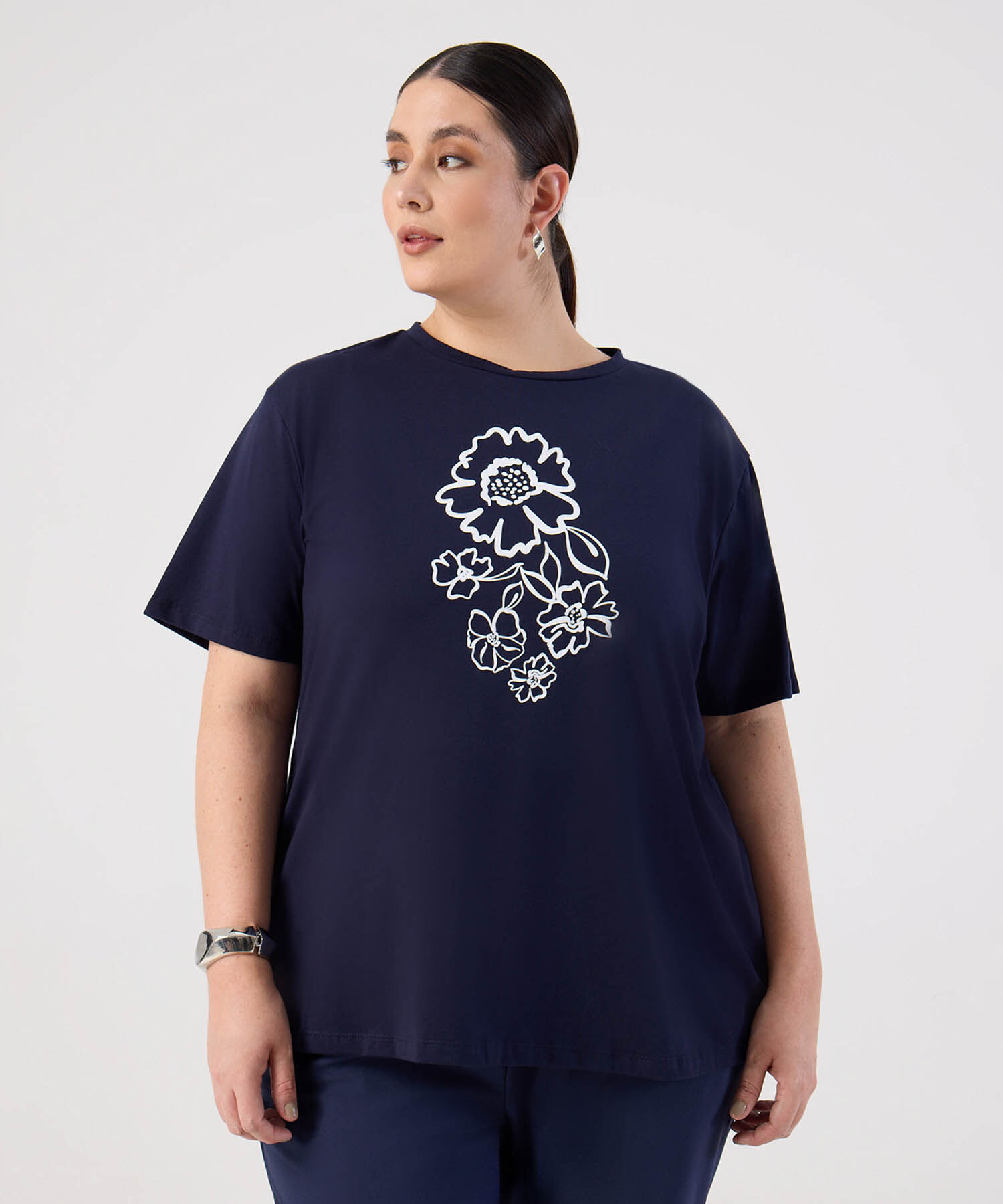 Camiseta Manga Corta para Mujer Curvy