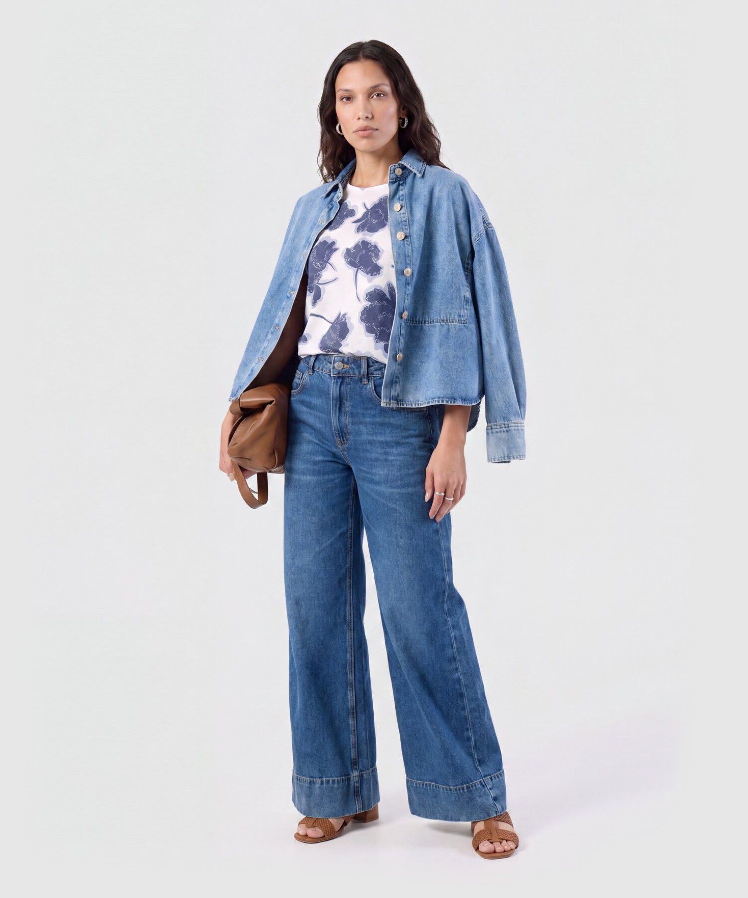 Blusa Estampada Cuello Redondo 