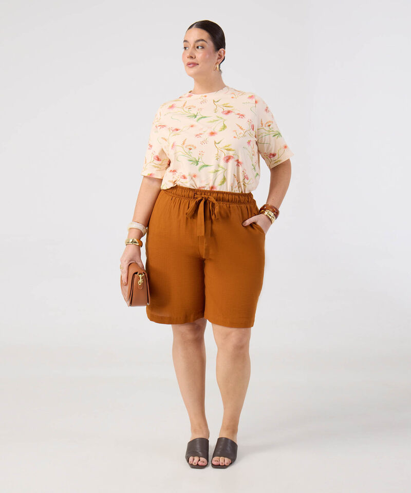 Camiseta con Estampado para Mujer Curvy