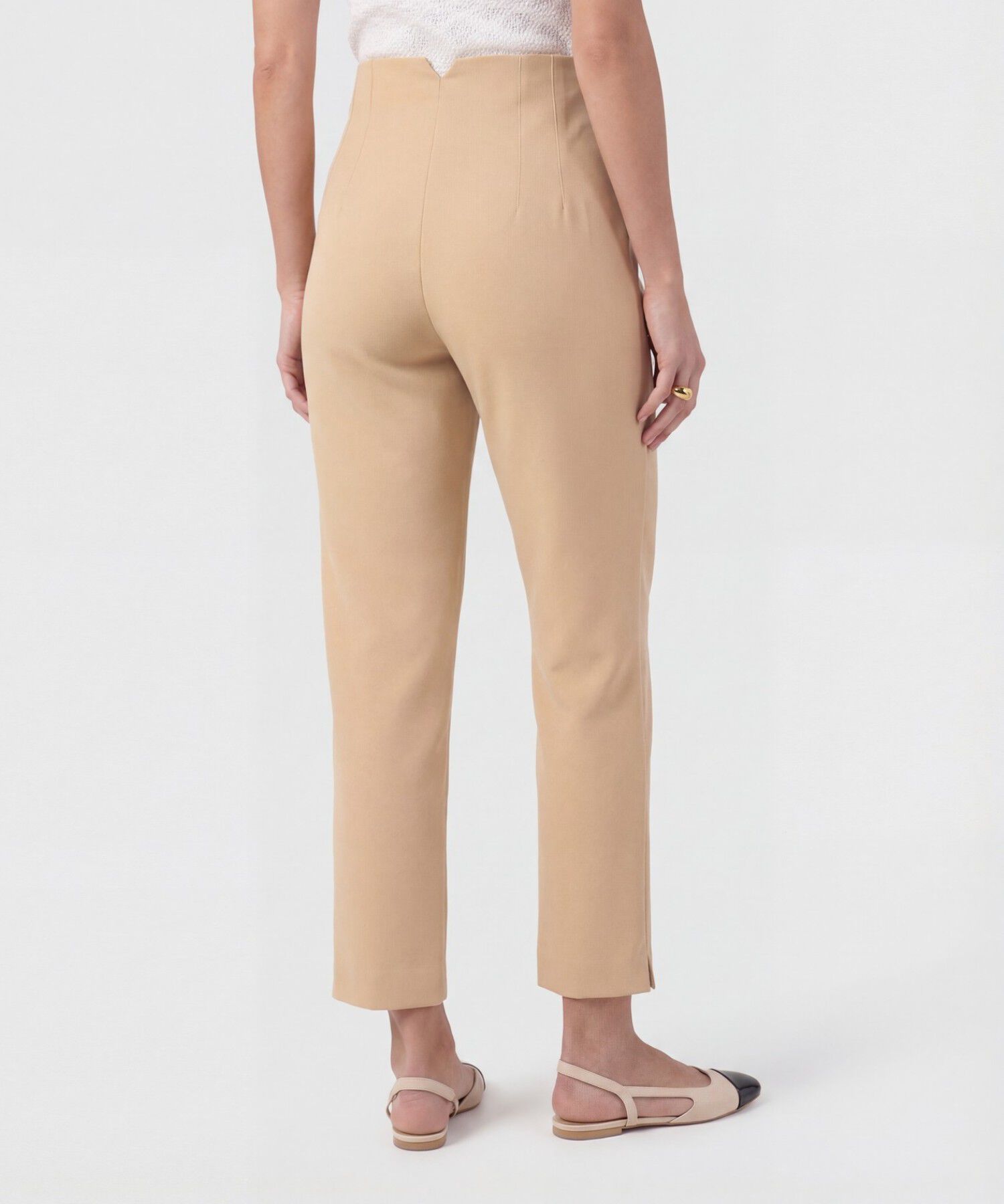 Pantal&oacute;n Clasico De Tiro Alto Para Mujer