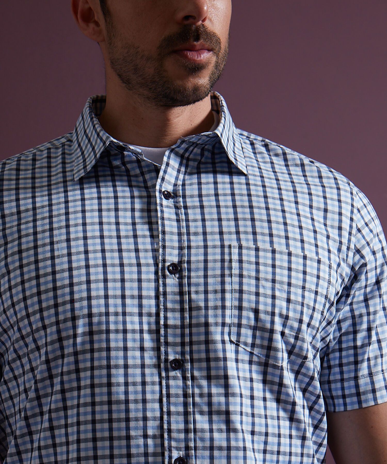 Camisa a Cuadros Manga Corta