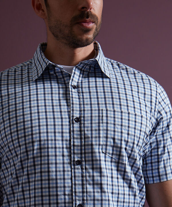 Camisa a Cuadros Manga Corta