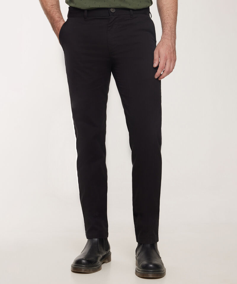Pantal&oacute;n Chino Unicolor, Silueta Slim Fit