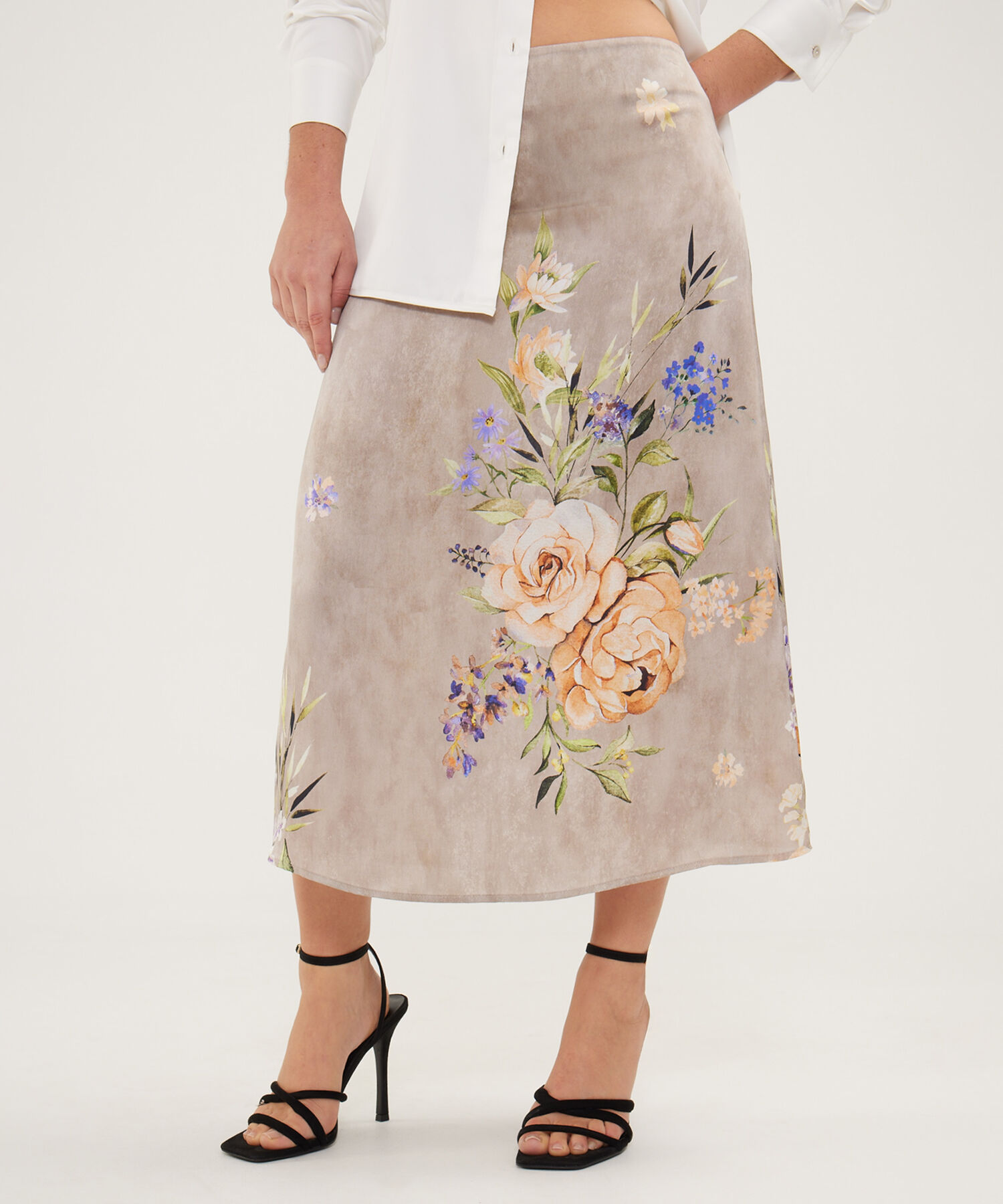 Falda Estampada Midi