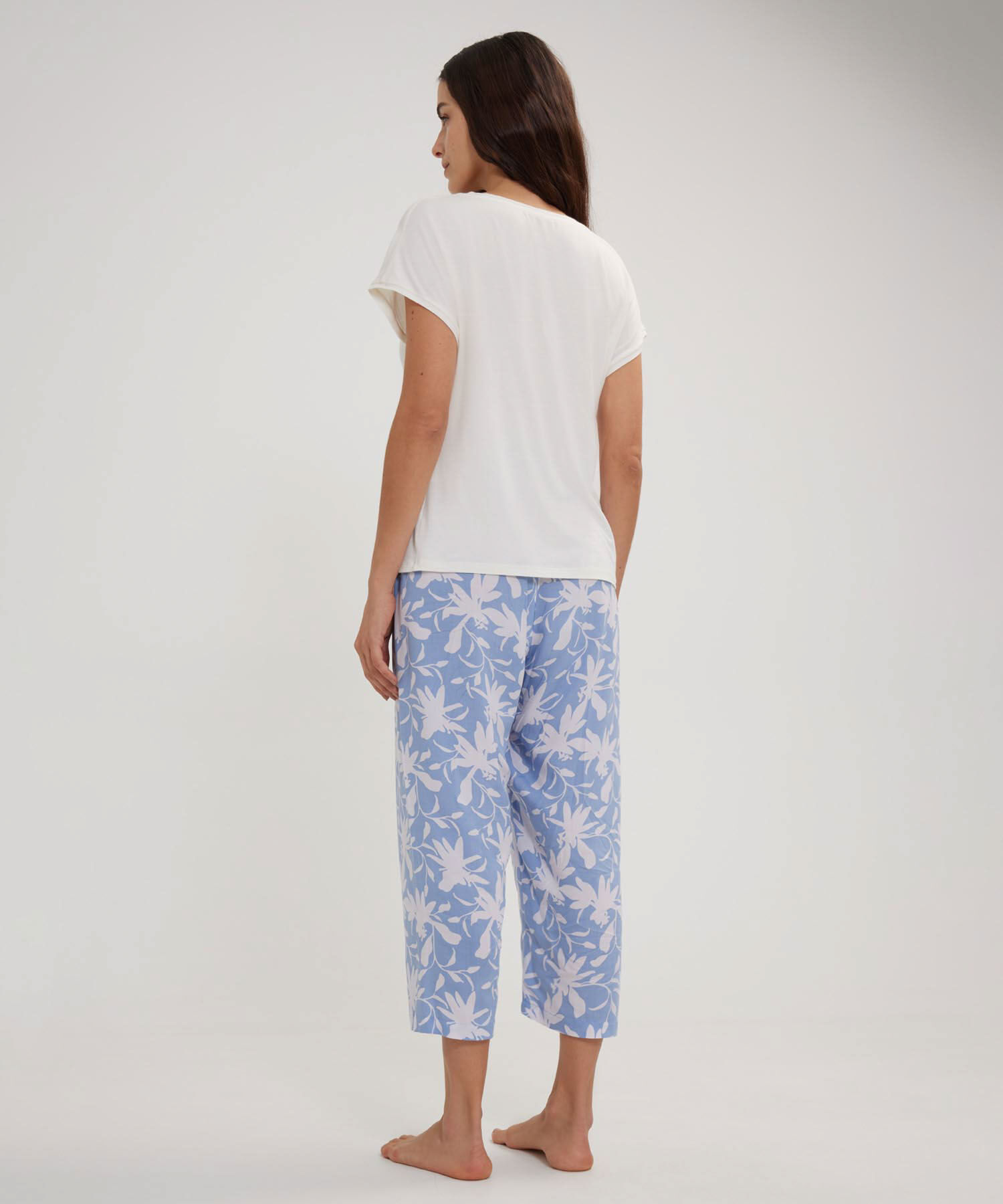 Pijama Camiseta Manga Corta Con Screen, Pantalon Estampado Y Bolsa Regalable