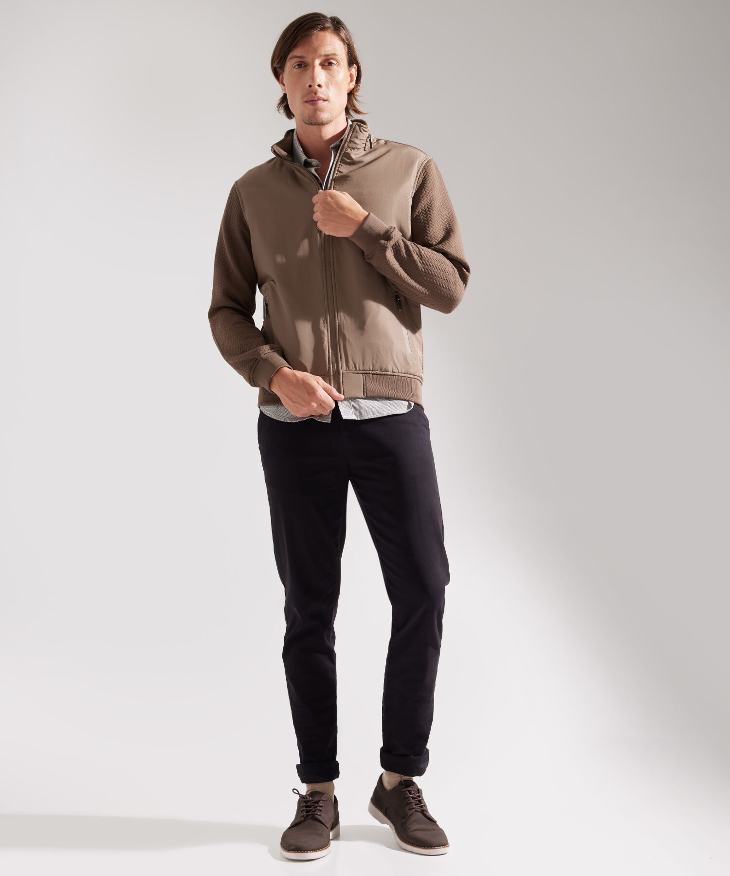 Chaqueta Ligera con Bolsillos