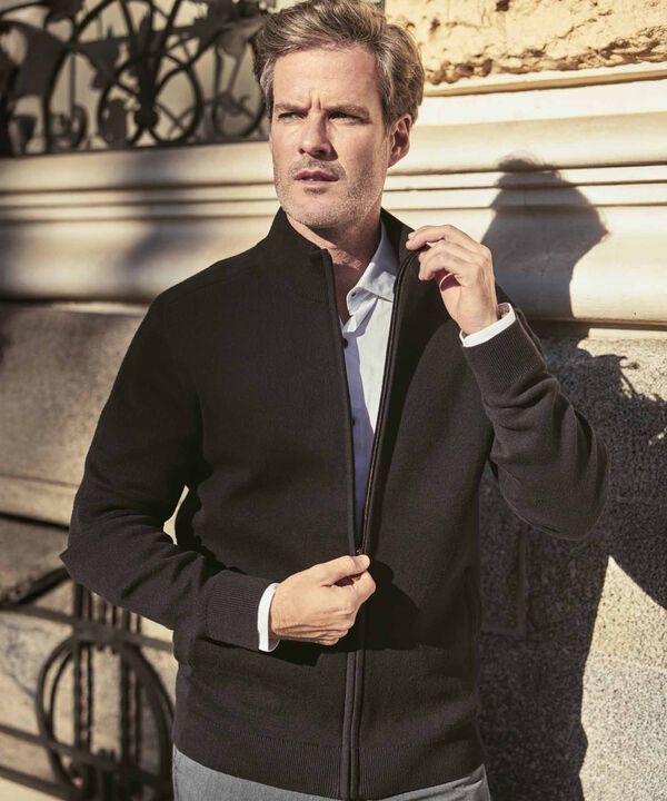 Buzo De Punto Con Cremallera Para Hombre image number null