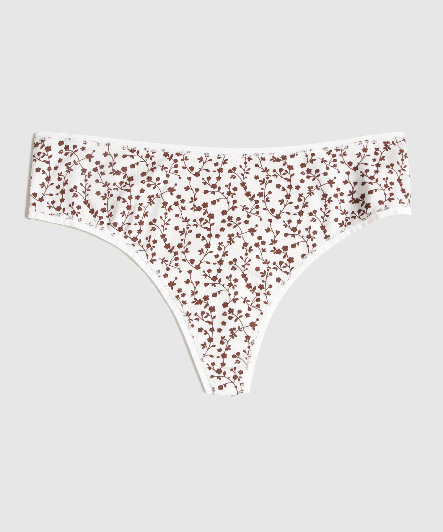 Panty Tanga Brasilera En Algodón Estampada