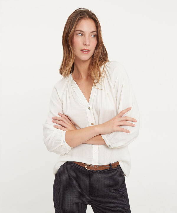 Blusa M 3/4 Cuello Neru Unicolor image number null