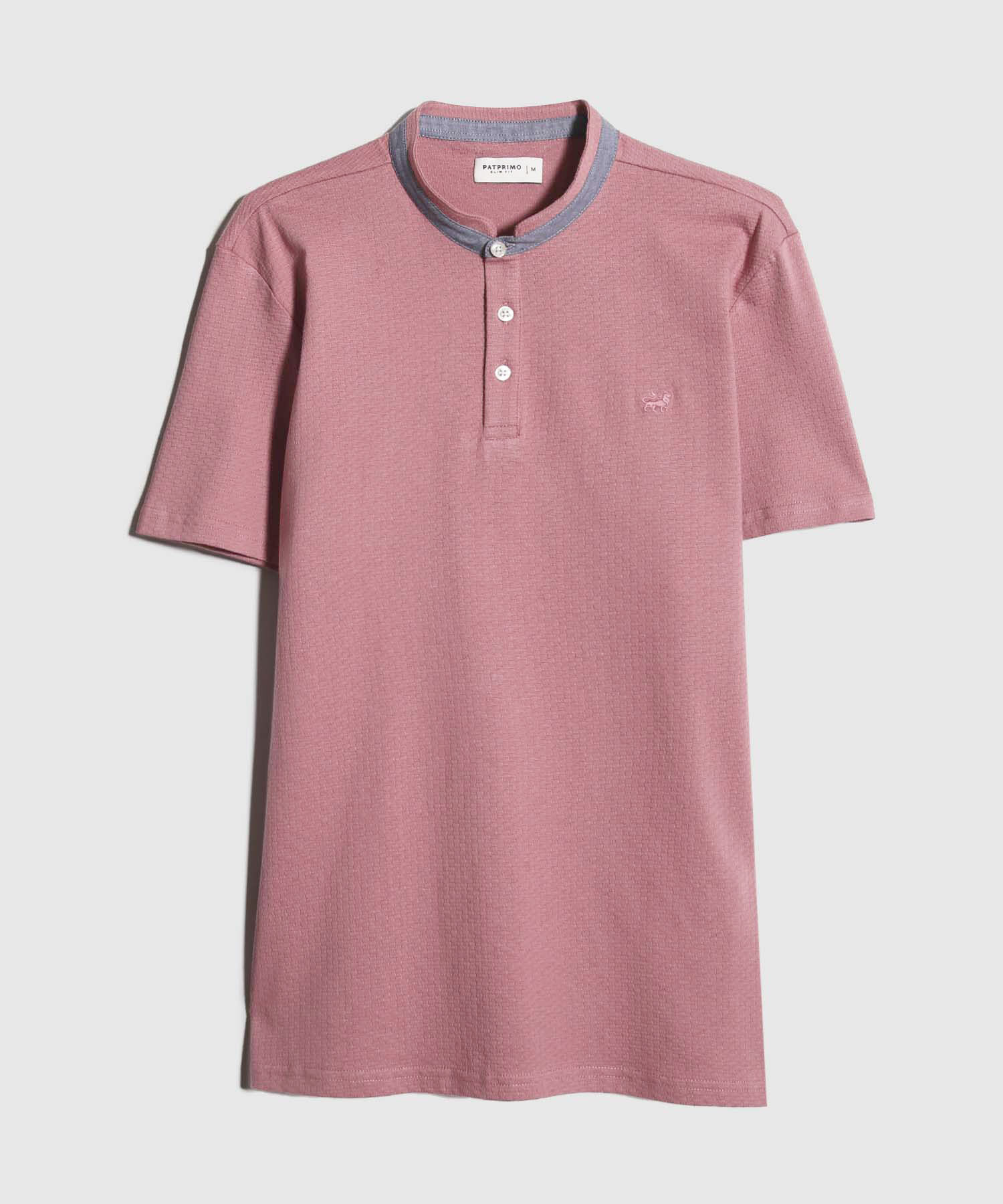 Polo Cuello Mao Unicolor Sin Bolsillo