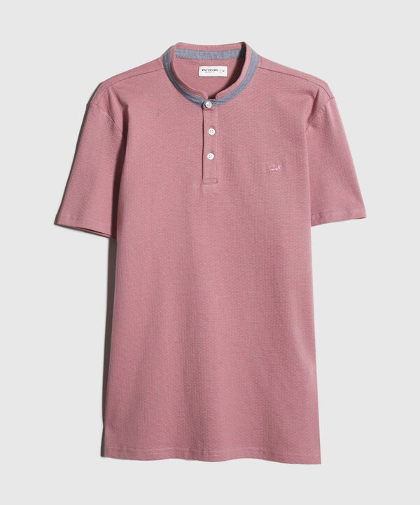 Polo Cuello Mao Unicolor Sin Bolsillo