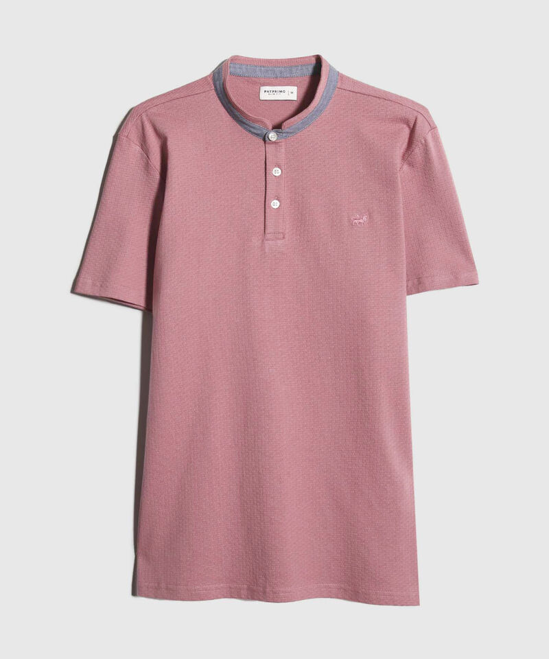 Polo Cuello Mao Unicolor Sin Bolsillo