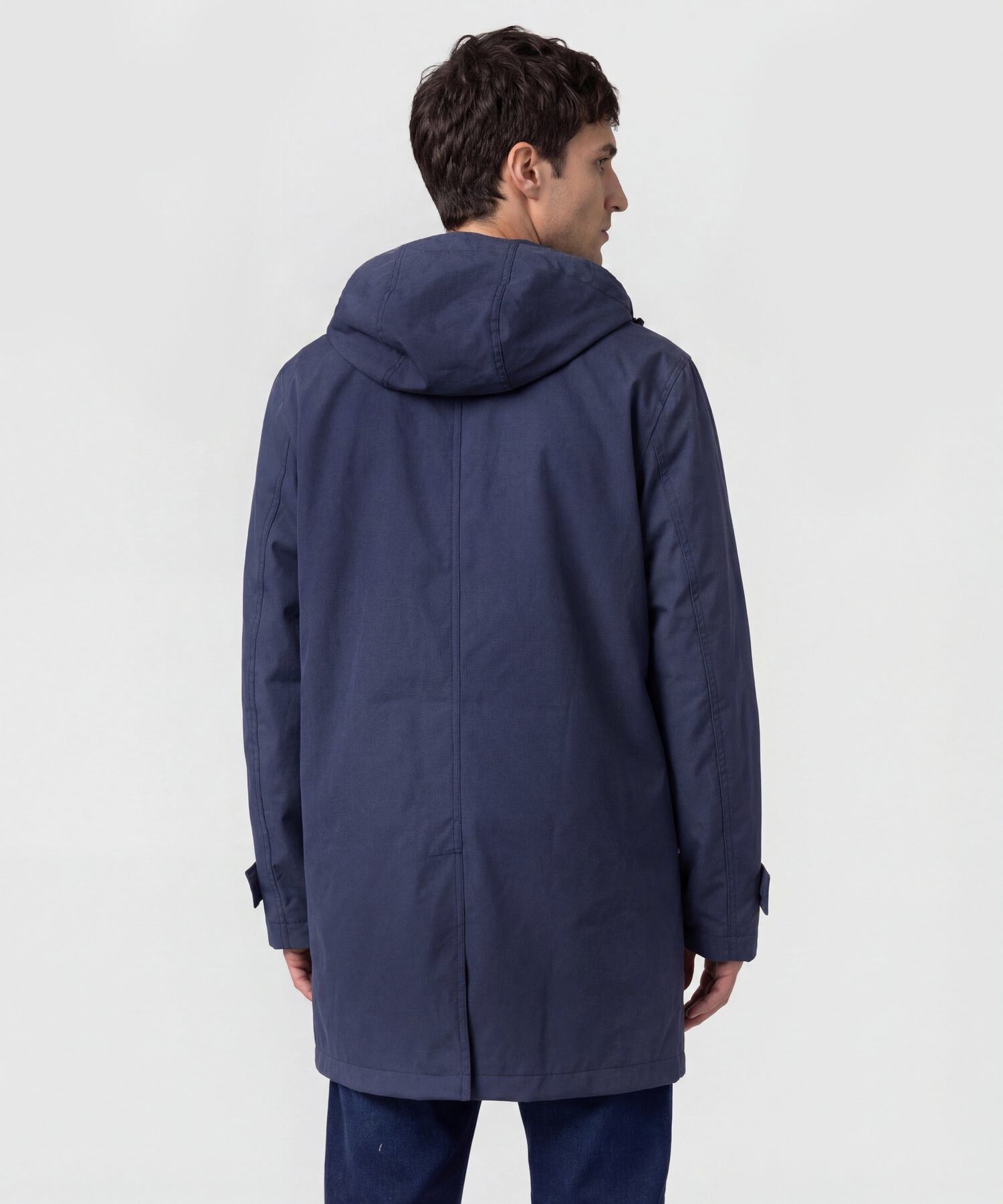 Chaqueta Tipo Parka Con Capucha Para Hombre