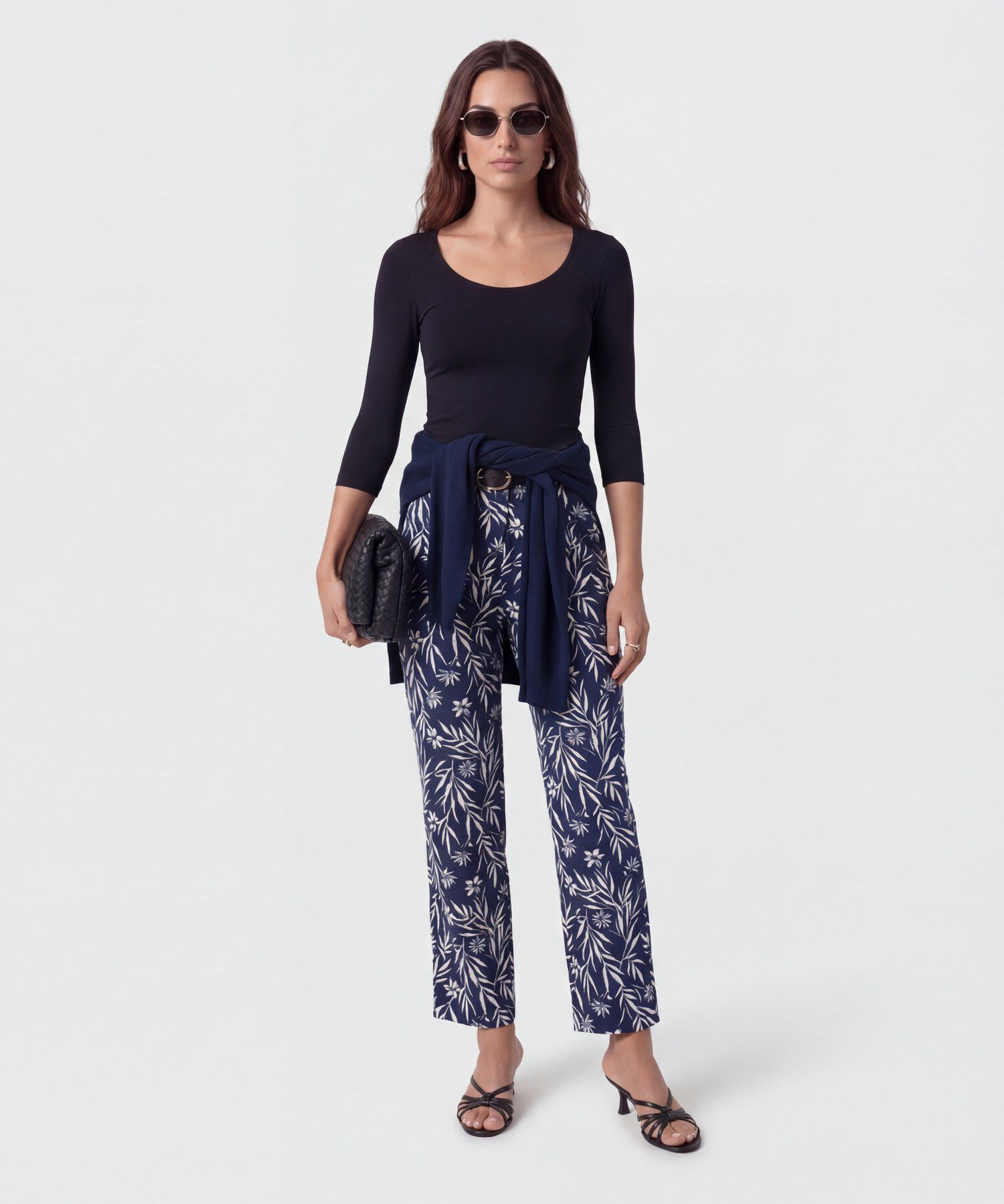 Camiseta B&aacute;sica Manga 3/4 Para Mujer