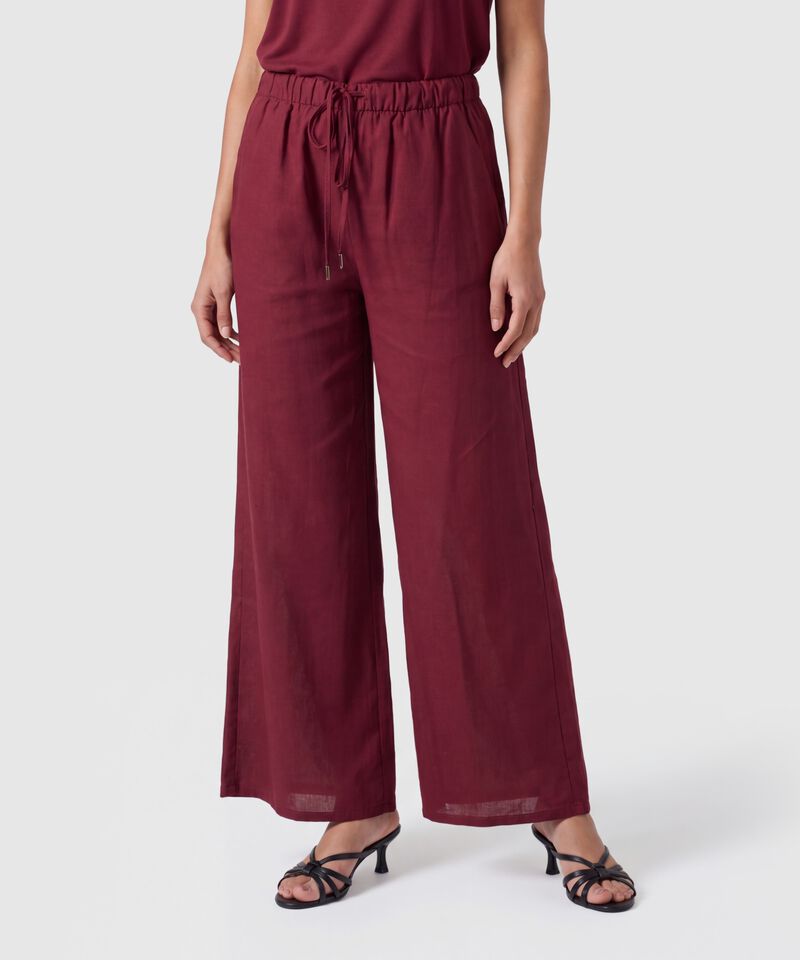 Pantal&oacute;n Bota Ancha Con Cord&oacute;n Para Mujer