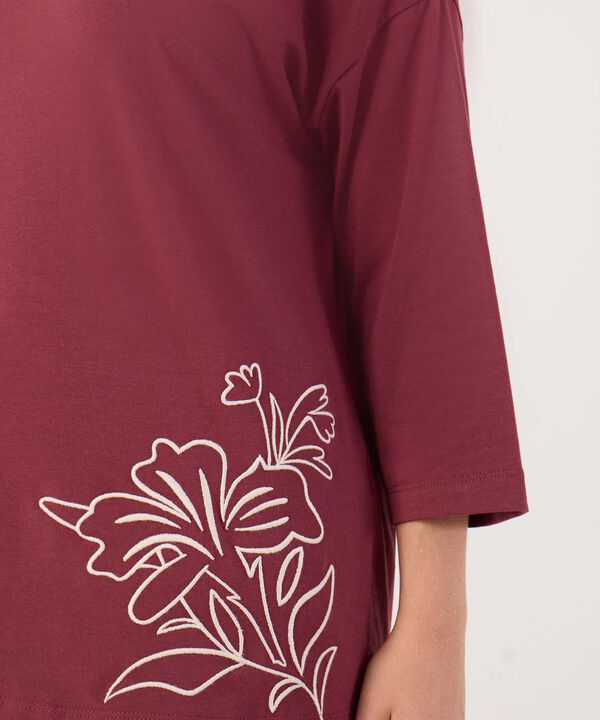 Camiseta Bordada Para Mujer Curvy image number null