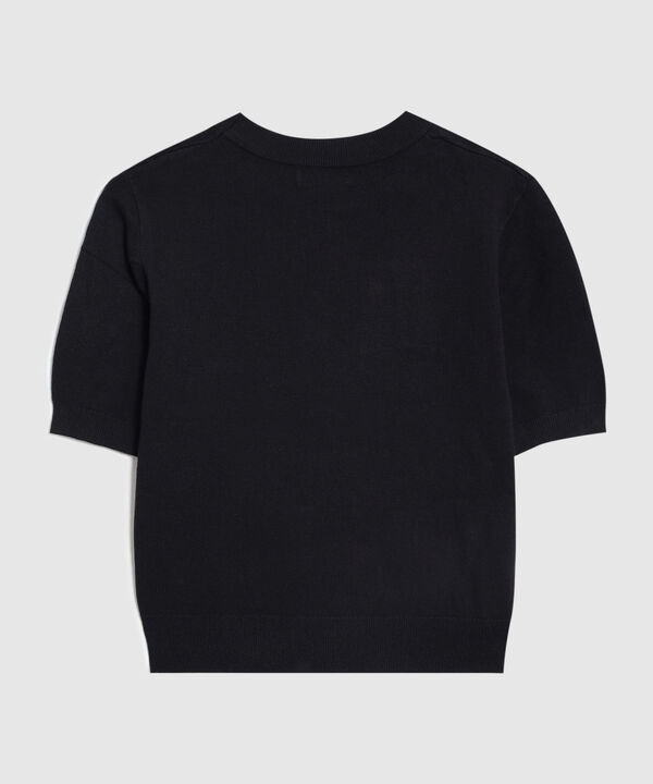 Camiseta Unicolor Manga Corta para Mujer image number null