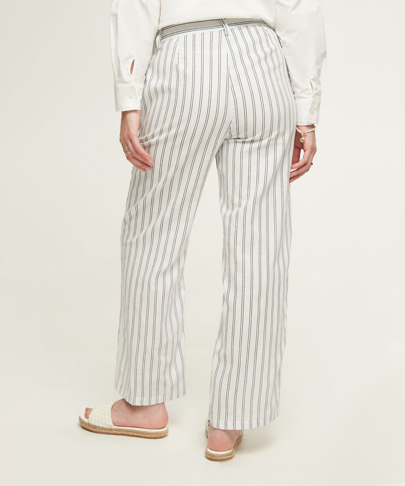 Pantalón Fluido A Rayas