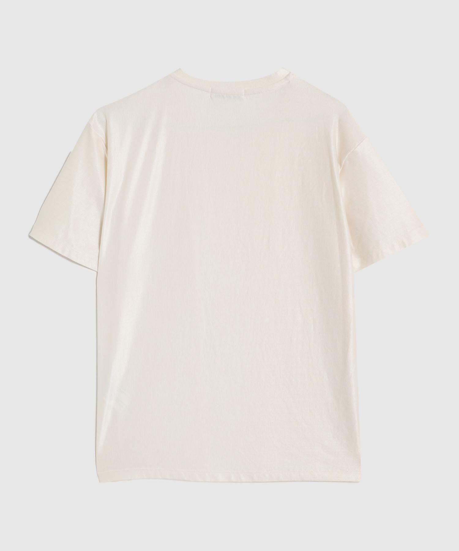 Camiseta Unicolor Con Textura 