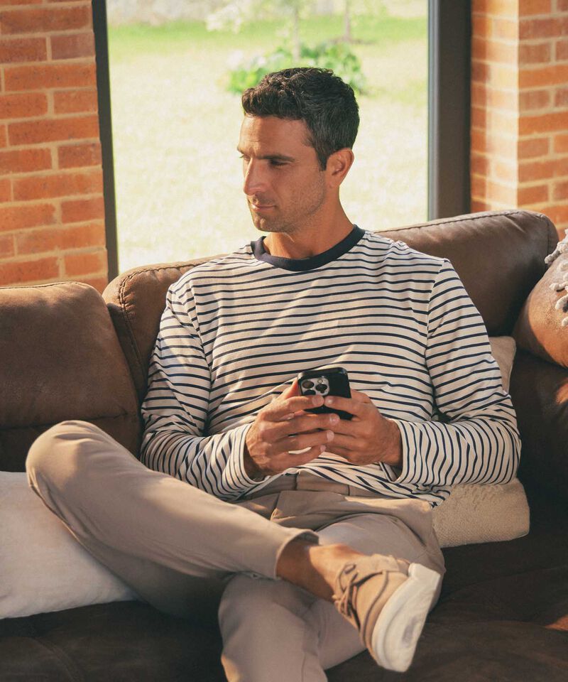 Camiseta A Rayas Para Hombre