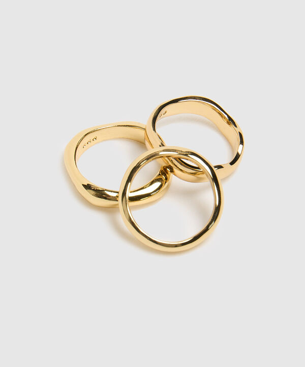 Set X3 Anillo Con Dise&ntilde;o Org&aacute;nico