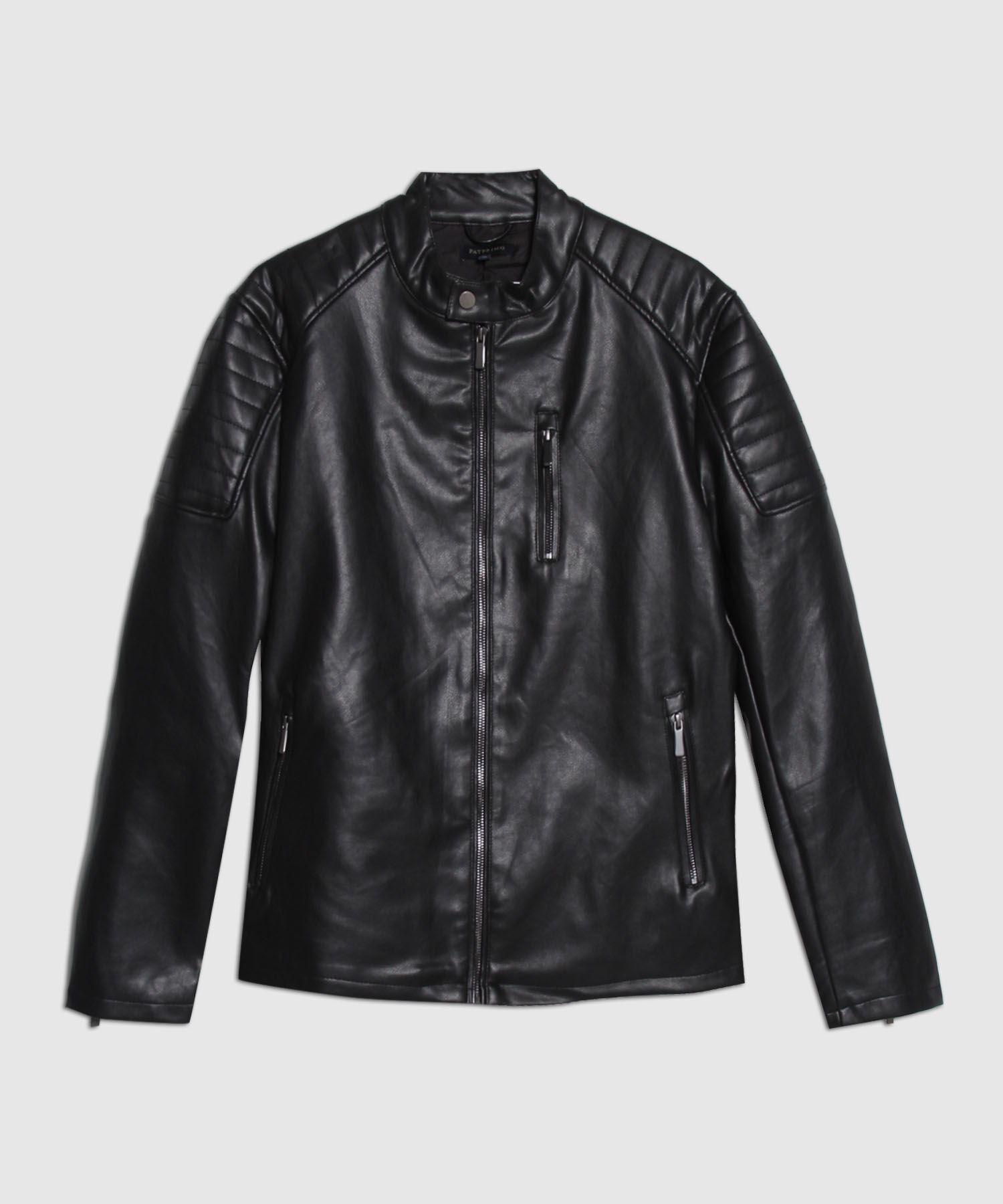 Chaqueta Pu Cuello Neru Con Cremallera