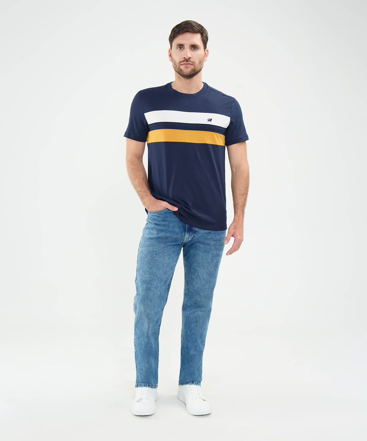 Jeans Regular Tono Medio