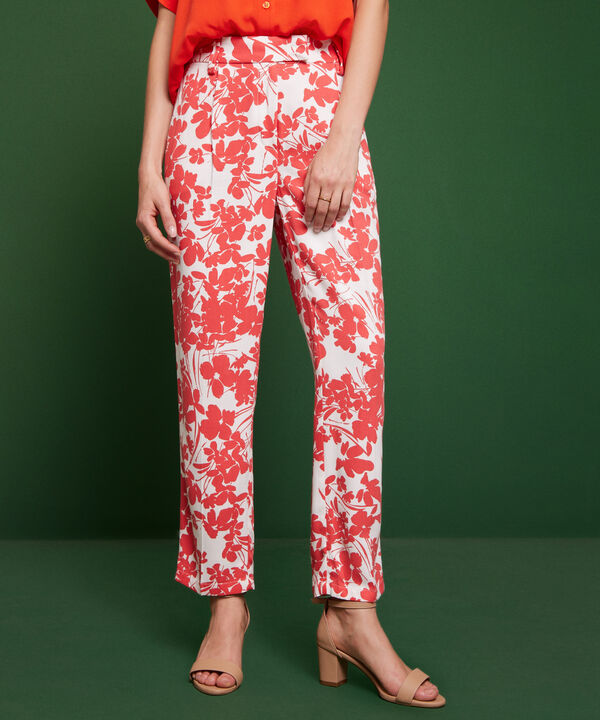 Pantalón Estampado Con Prenses image number null