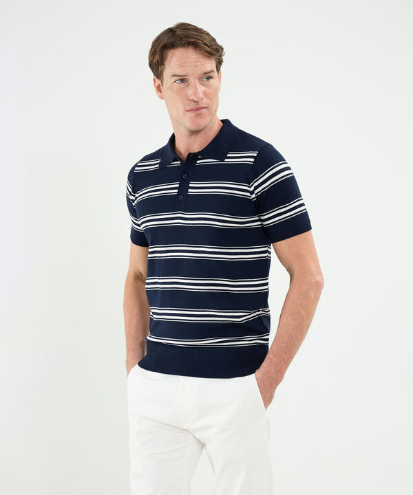 Polo Tejida Preteñida Para Hombre image number null