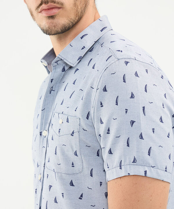 Camisa Estampado de Barcos